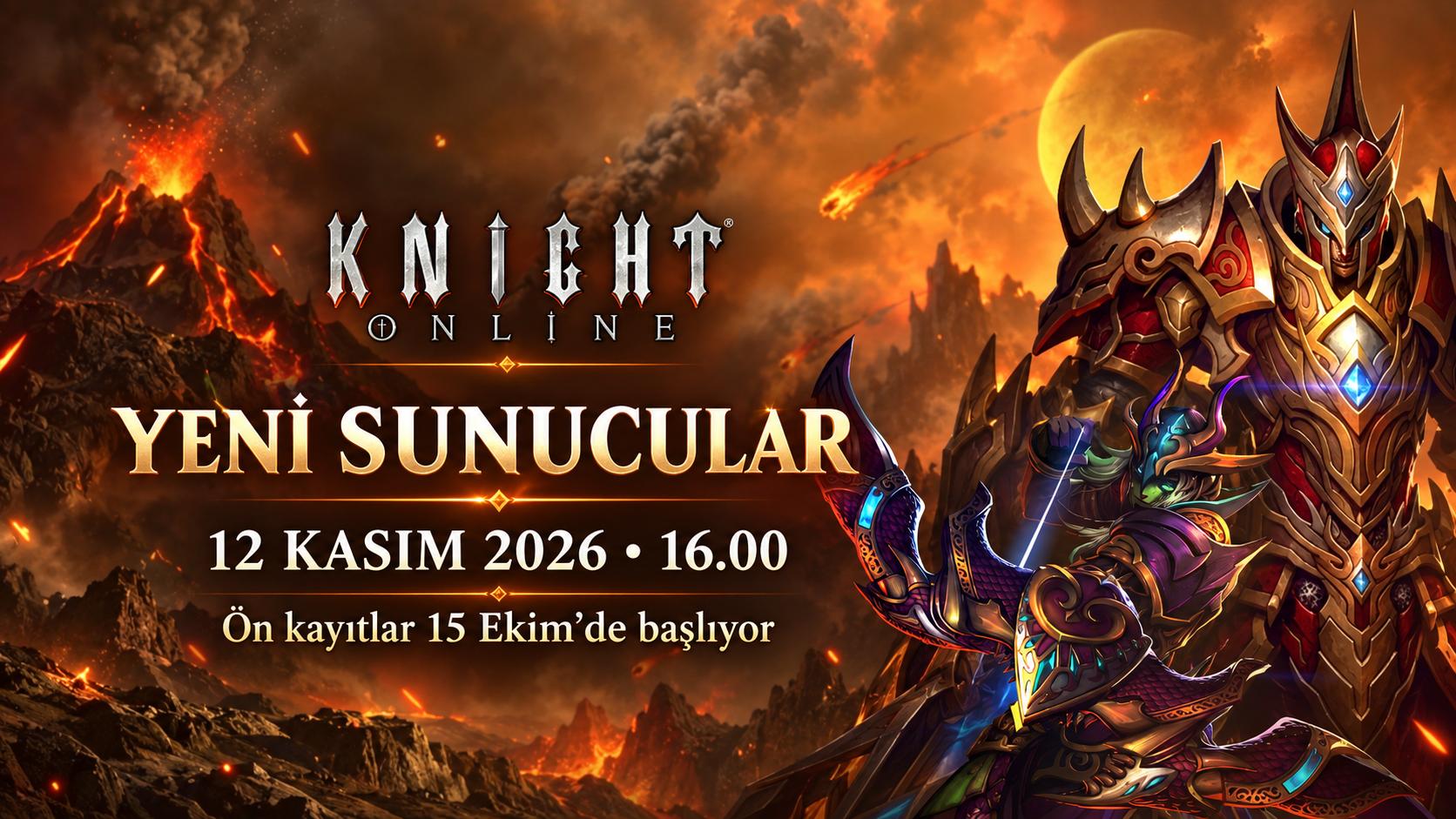 Knight Onlineda Yeni Sunucular 12 Kasımda Açılıyor.