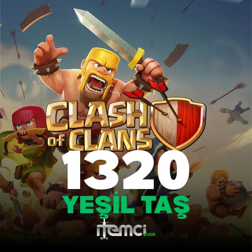 Clash Of Clans 1320 Yeşil Taş