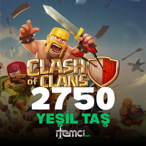 Clash Of Clans 2750 Yeşil Taş