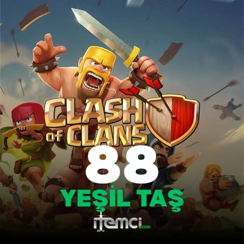 Clash Of Clans 88 Yeşil Taş