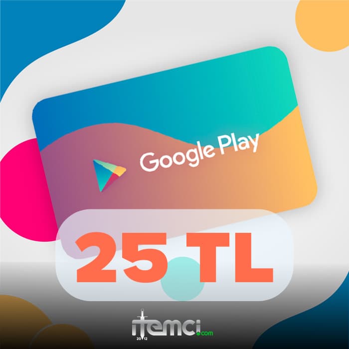 Google Play Hediye Kodu 25 TL