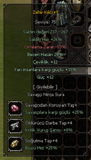 29 BEC - YARI GÜÇ ÇEVİK MAX DAMAGE ZEHİR
