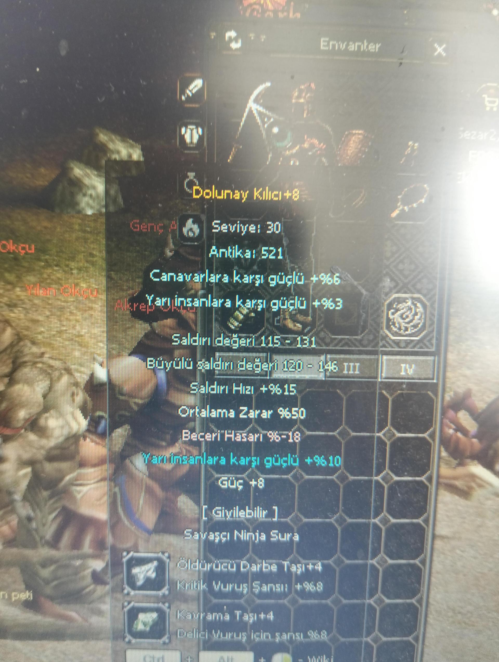 +8 50 ort 8 guc dolu