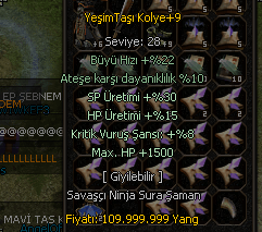YESIMTASI +9 FULL EFSUN