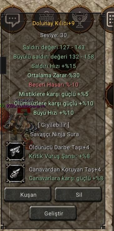 +9 dolu 30 orta+4 full taşlı