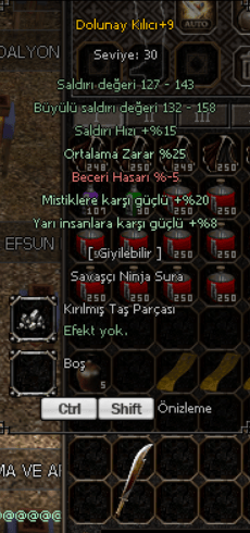 +9 dolunay 25 ort 170 tl