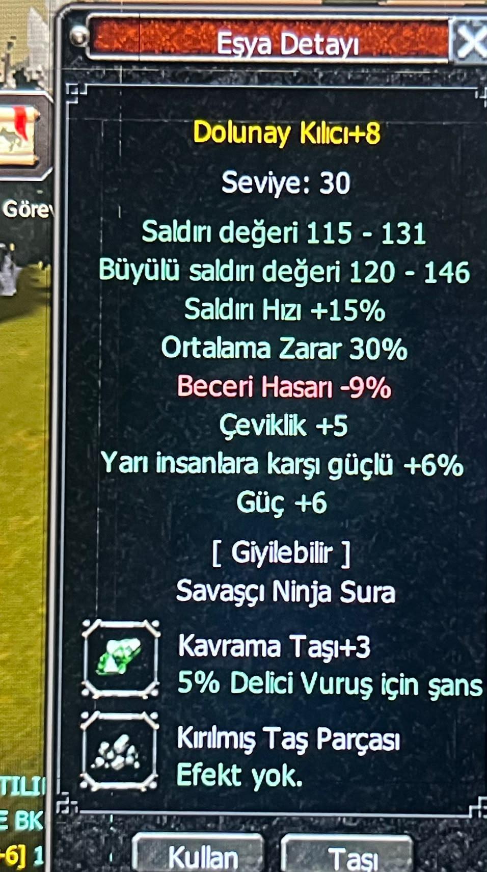 41 LVL SAVAŞÇI-30 LVL SURA METİNLİK KARAKTERLER
