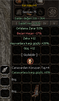 51 ort Güç 12 +9 Elit Kin Kılıcı