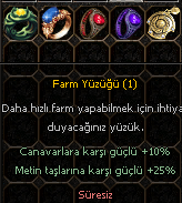 SÜRESİZ FARM YÜZÜKLERİ VE TILSIM