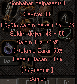 Sonbahar Yelpazesi 50 ORT
