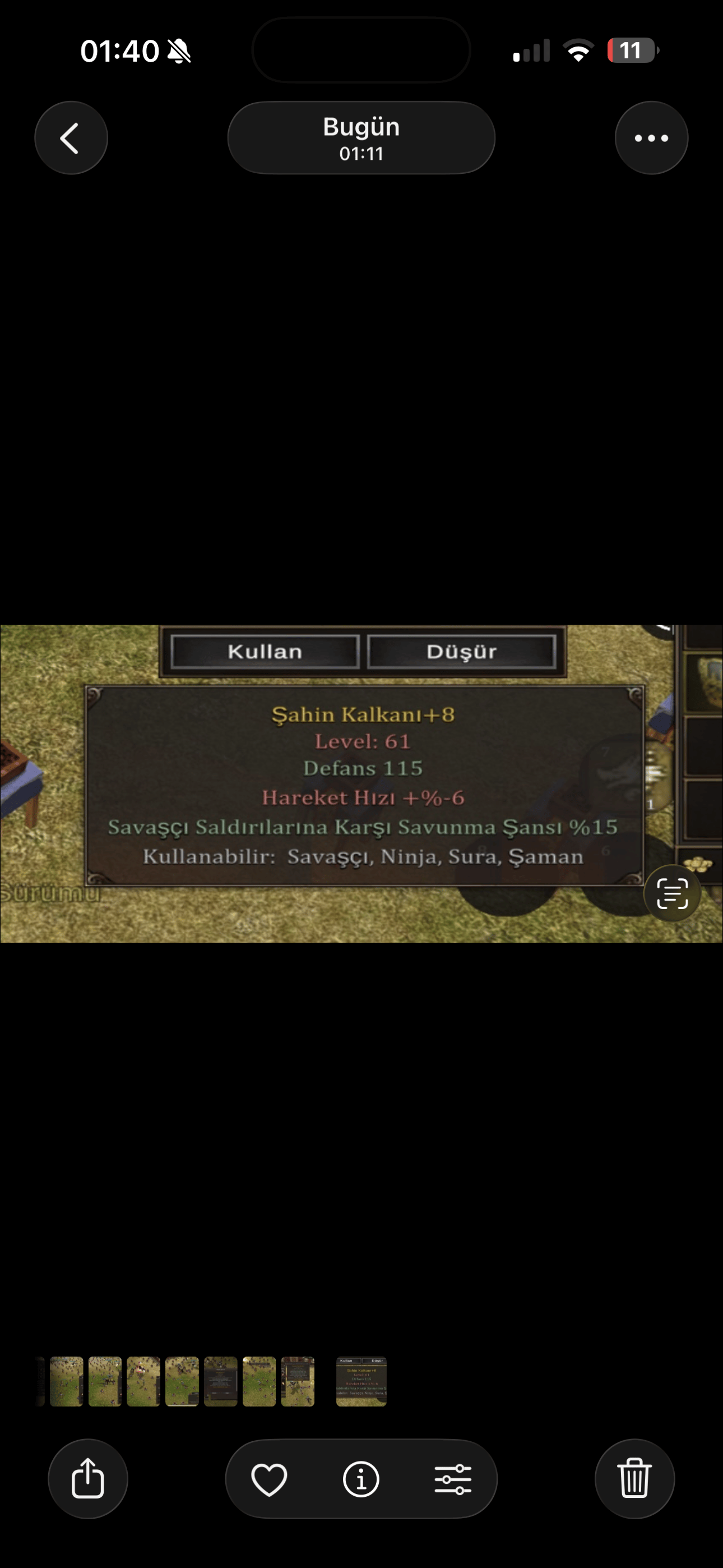 Şahin Kalkanı +8 Efsunsuz teklife açığım