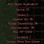 2000 HP AYAKKABI