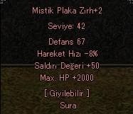 Cumarlık Zırh 2khp 50str 2 efsun