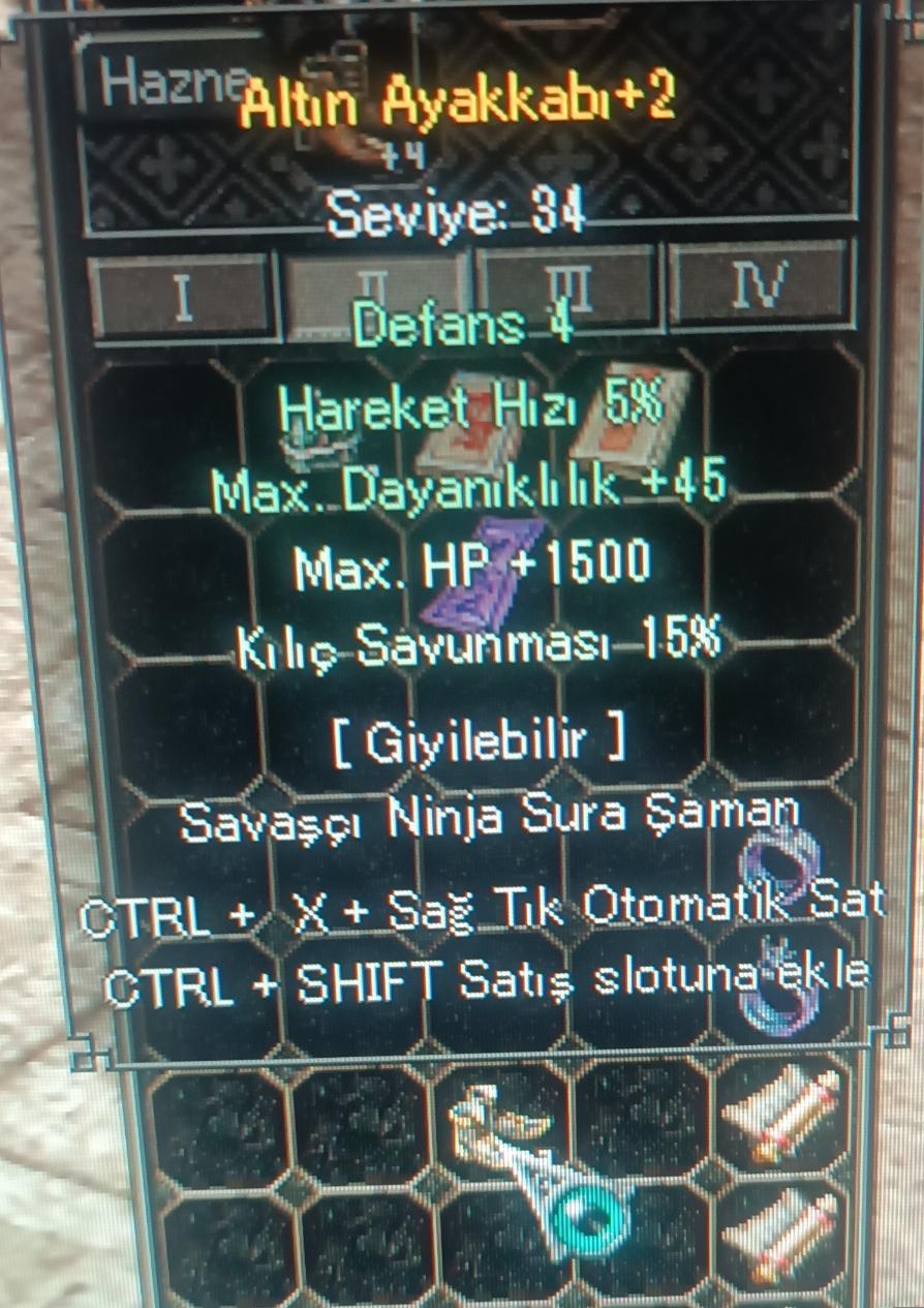 Altın ayakab 1500 HP 15 kılıç kumarlik