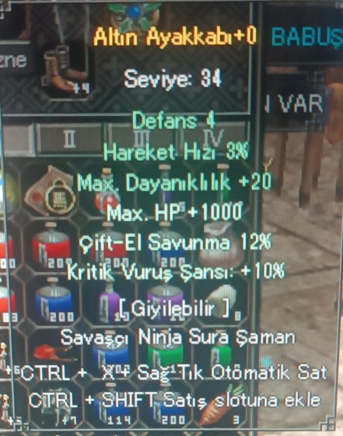12 ciftel 10 kiriktik 1000 HP kumarlik 3 efsun