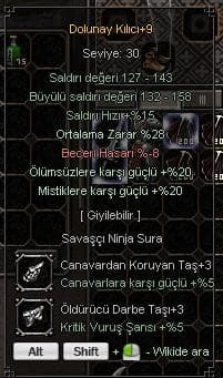 +9 Dolu +3 Taşlı