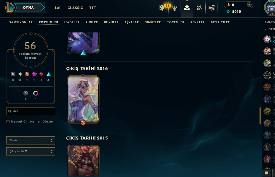 GOLD 3 YÜKSEK MMR ELEMENTALIST LUXLI HESAP