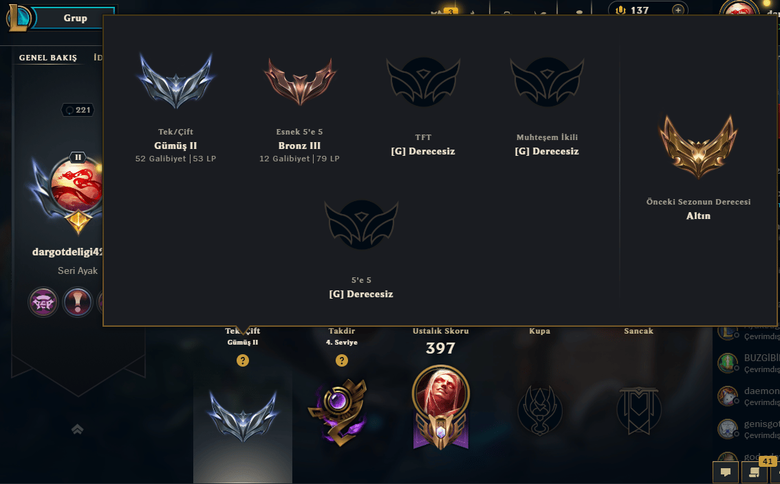 SİLVER 2 TEMİZ HESAP 115 SKIN ÇELİK İNTİKAM MF!!