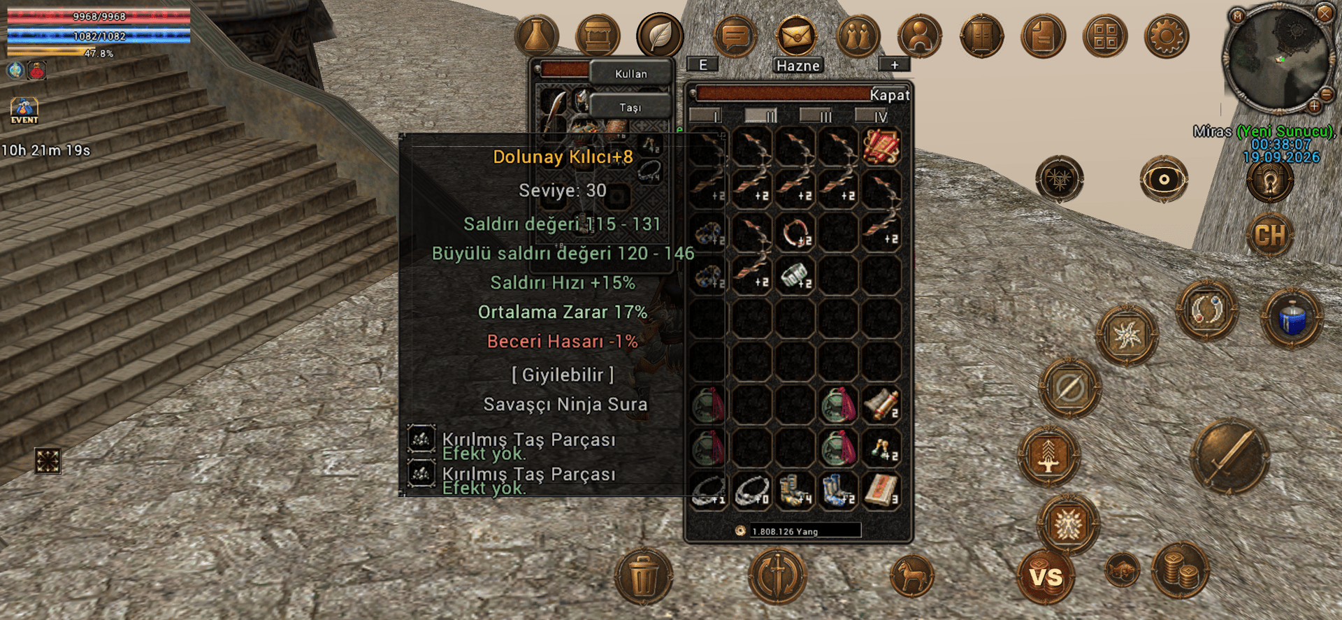 40 lvl savasci 800 epde icinde