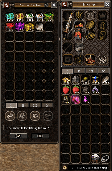 Tüm nakit+item+kraft malzemeleri dahil hemen teslim.