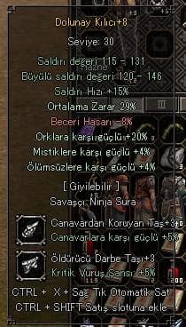 29 ORT 20 ORK +8 DOLUNAY +3 CANAVAR VE ÖLDÜRÜCÜ TAŞ BASILI