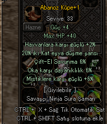 ABANOZ KÜPE % 20 EŞYA