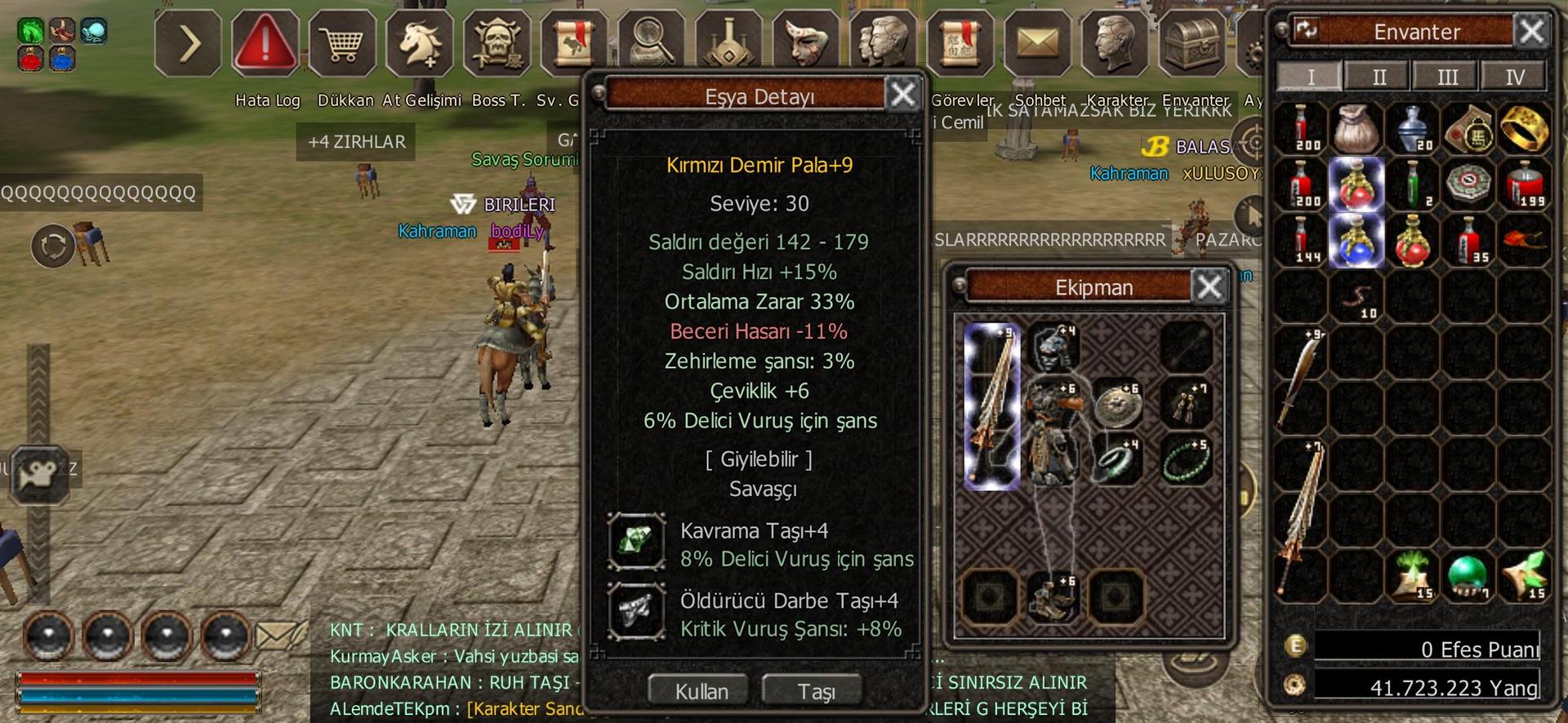 +9 KDP 33 ortalama +4 taşli full