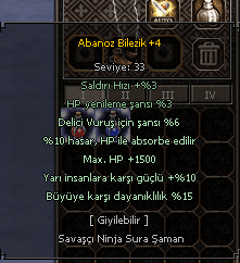 Elit Abanoz Bilezik 5/5 Teklif Alınır