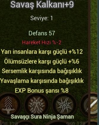 Savaş kalkanı +9