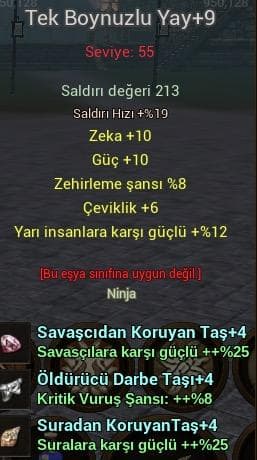 TEK BOYNUZLU YAY 9