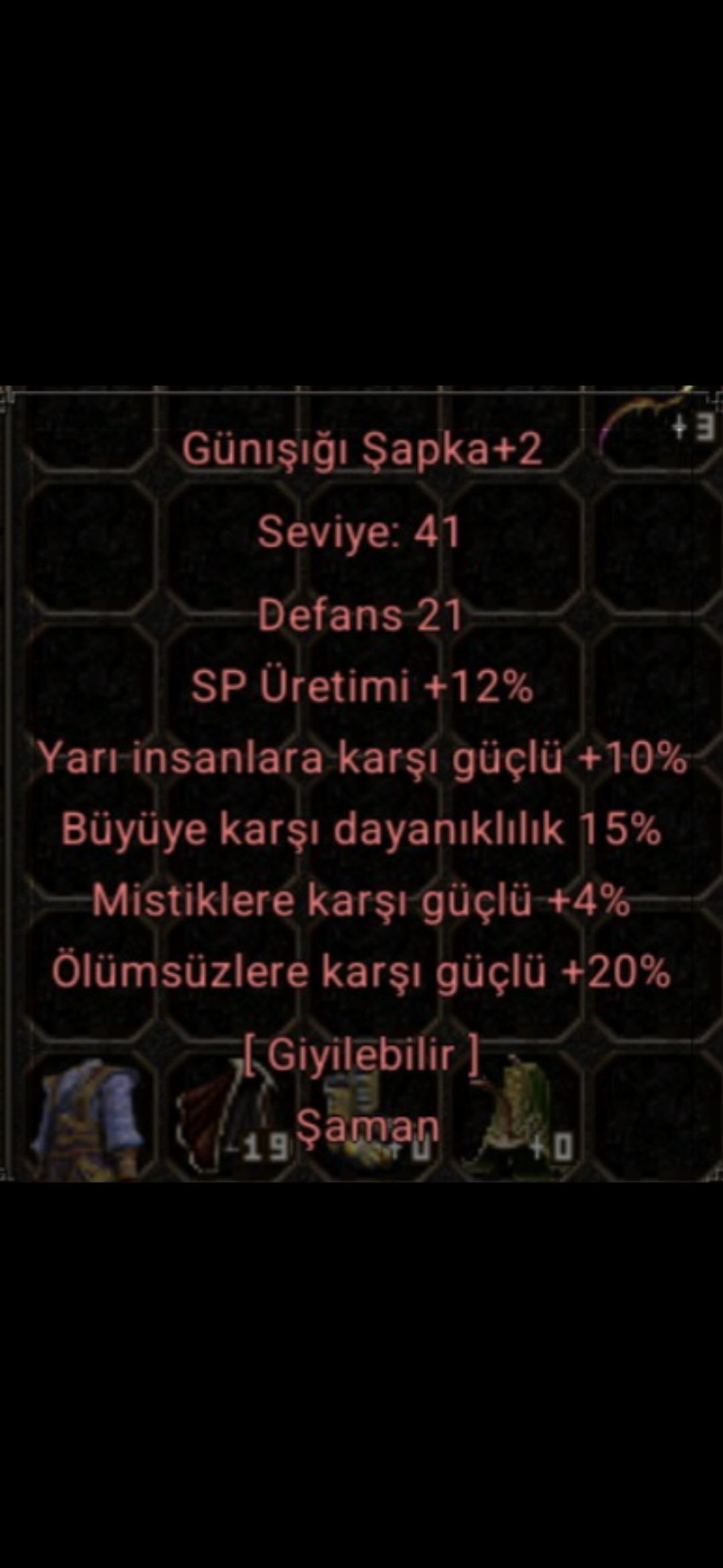 10 Yarı 15 Büyü Şaman 41 Kask