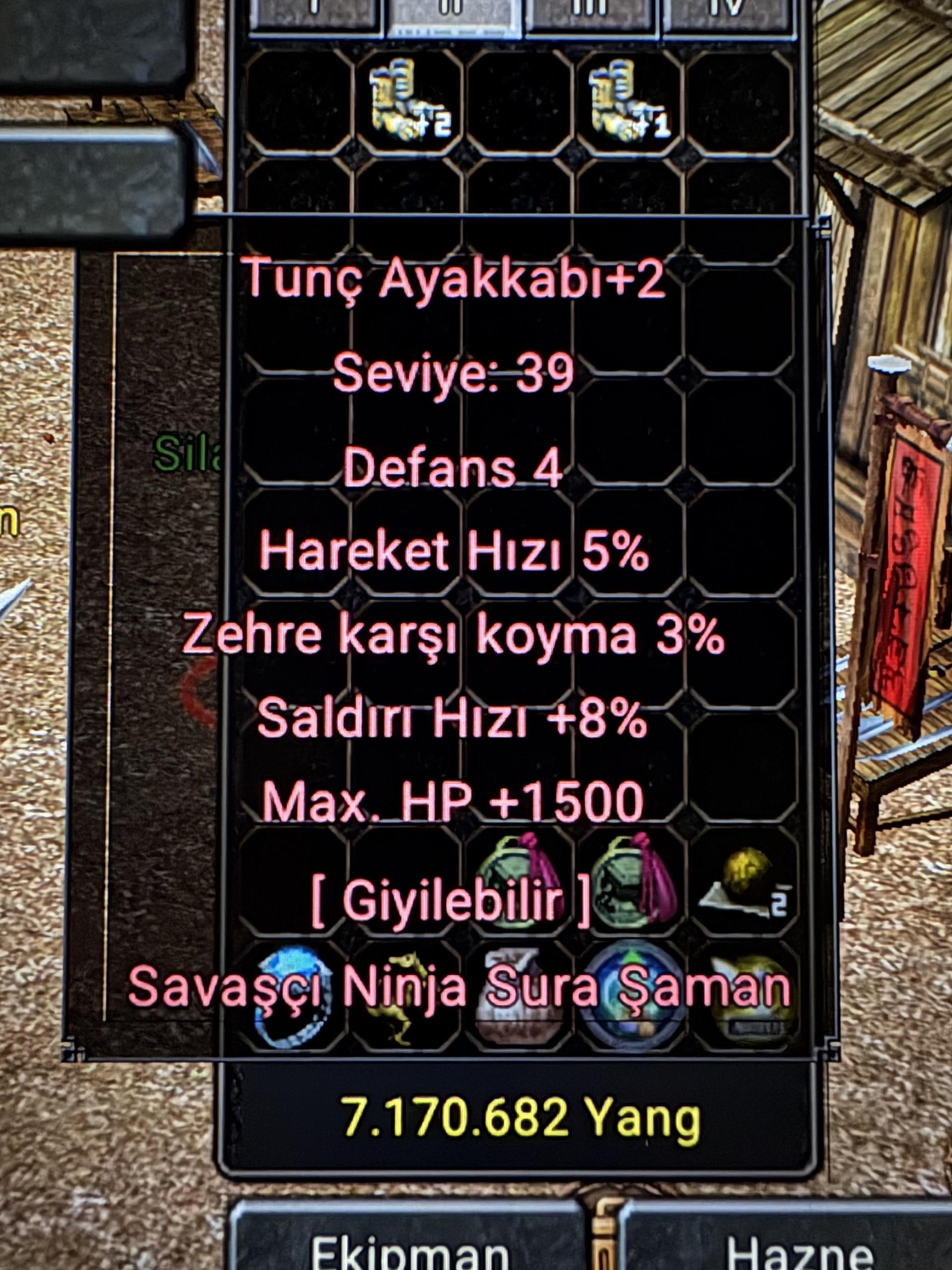 Saldırı Hızı 8 - 1500 HP ayakkabı teklif ilanı