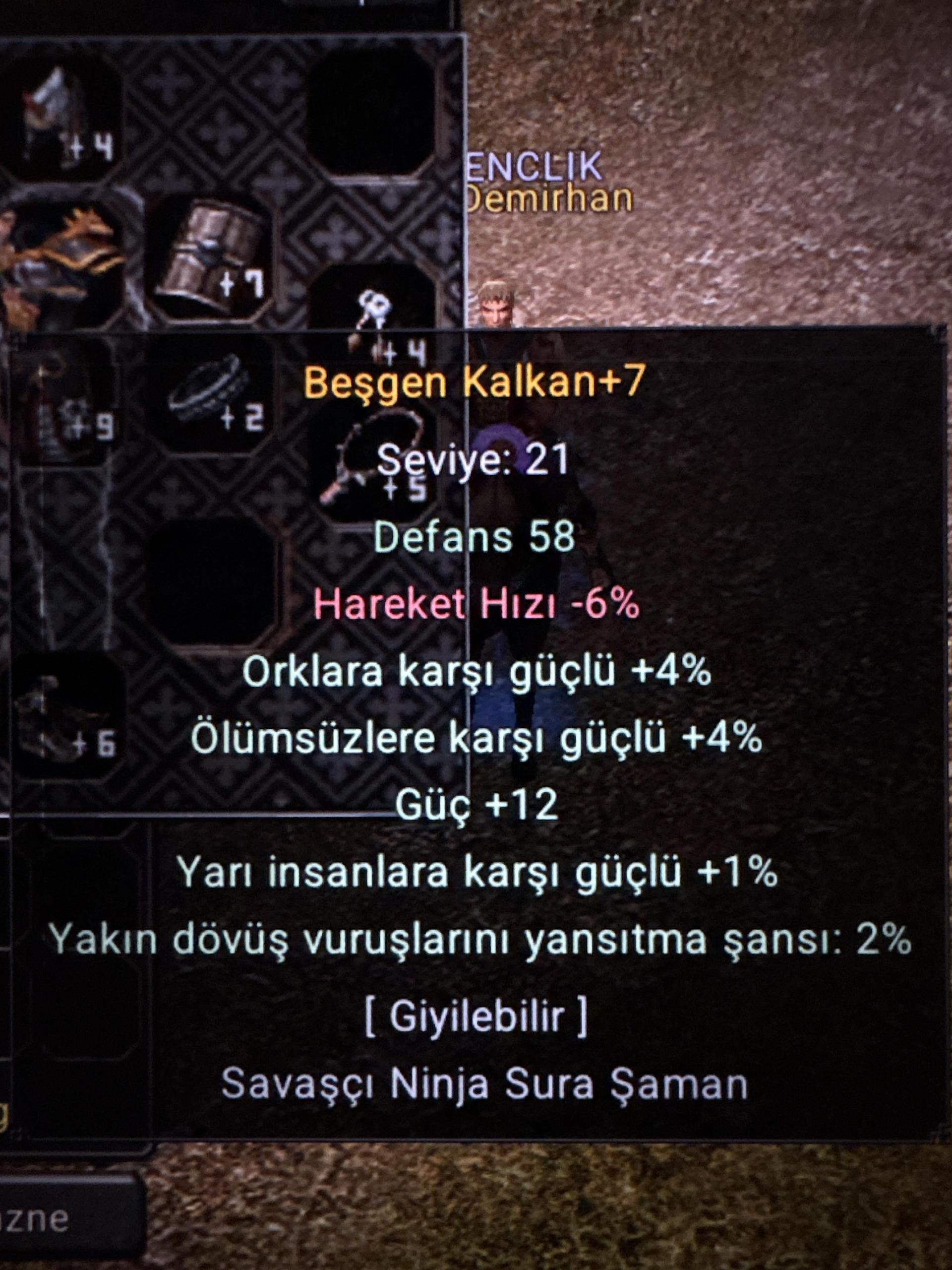 +7 Beşgen Kalkan 12 Güç
