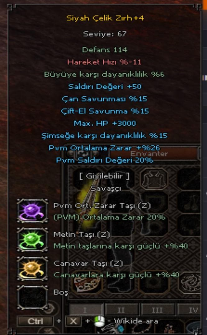 3 ELİT TAŞLI ÇELİK // 20 ORT // 40 METİN // 40 CANAVAR