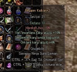 VS'LİK SERSEMLİ +10 YARILI BEŞGEN KALKAN SADECE 3 EFSUN.