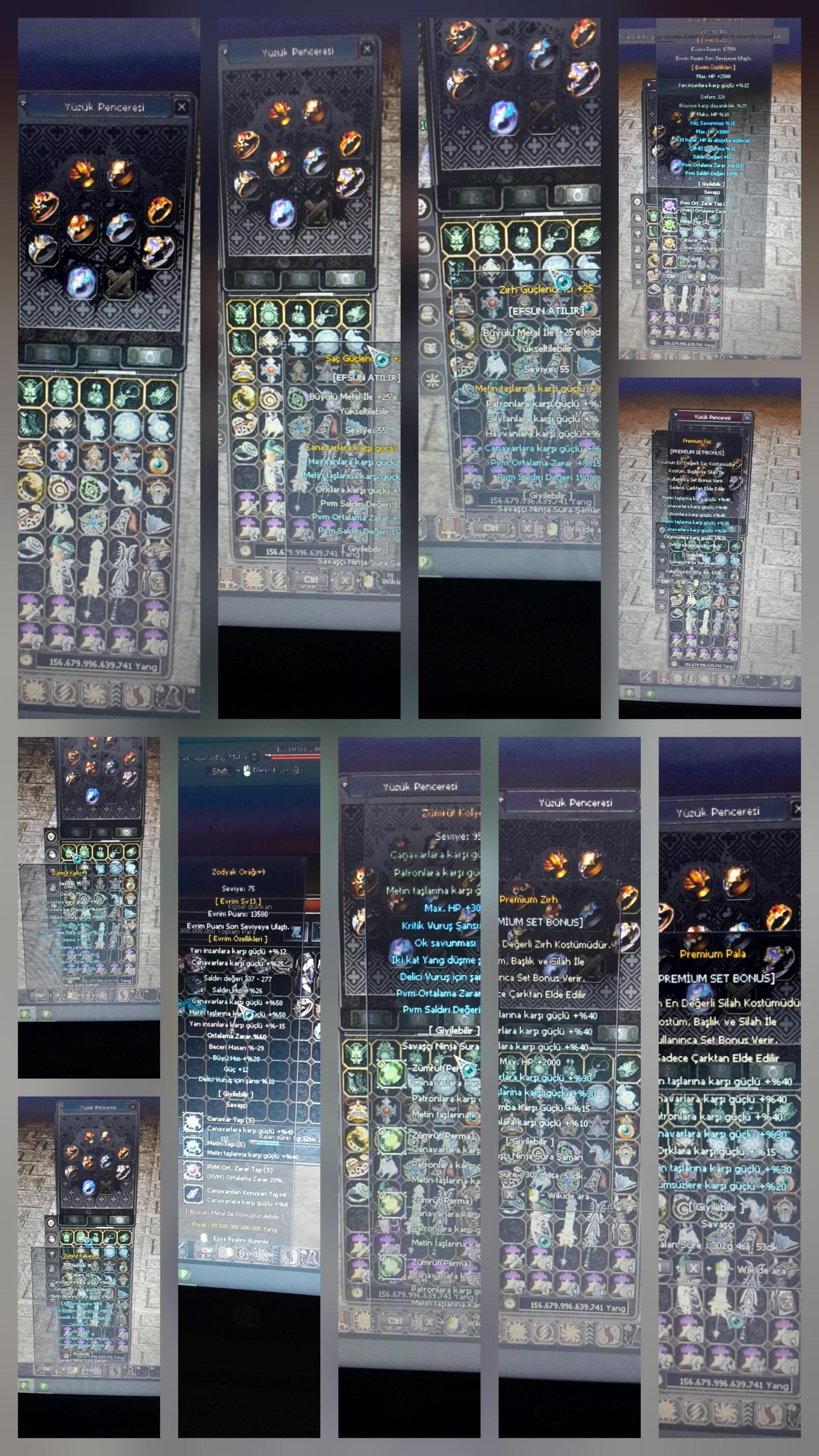 150 pvm li +9 Zümrüt Full perma 8 e kadar yüzükler