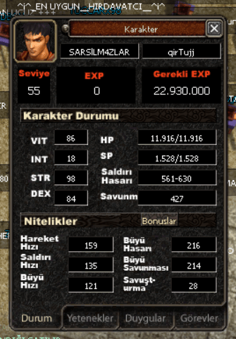 55 LVL BEDO VE ŞAMANLAR