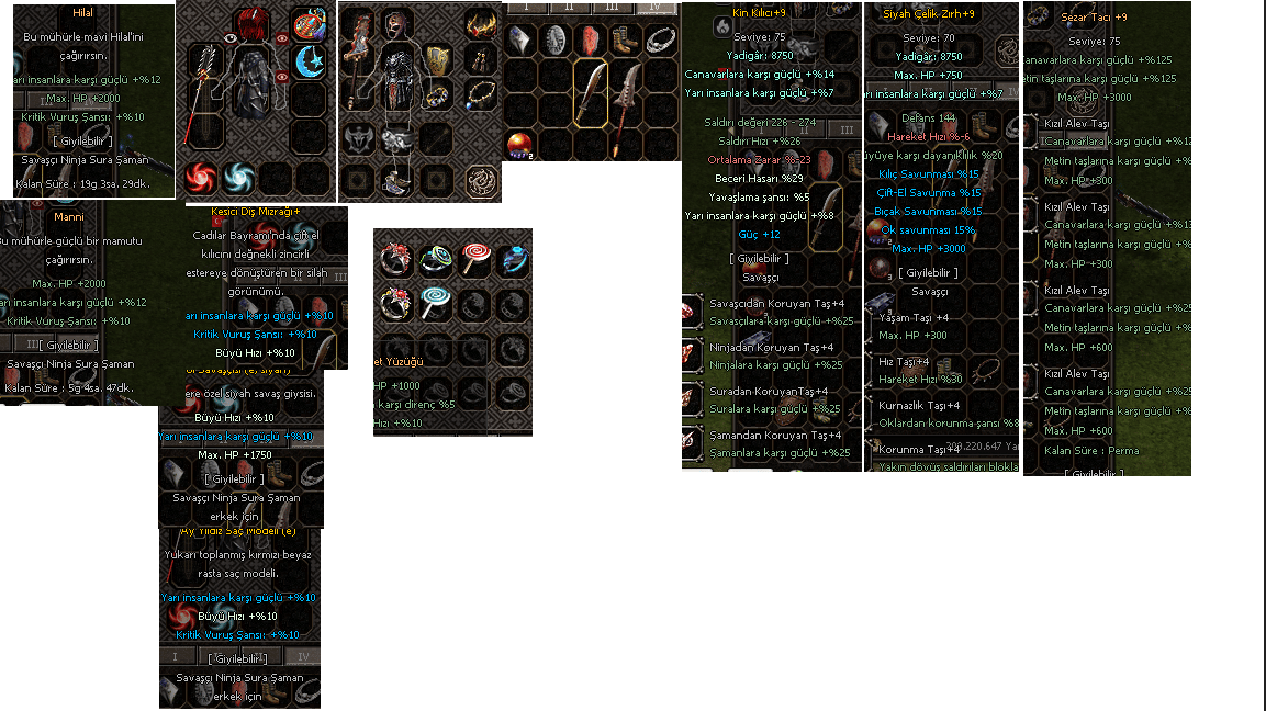 FULL+FULL ELİT HEPSİ 5-5 max oran WSLİK SAVAŞÇI İTEMLERİ