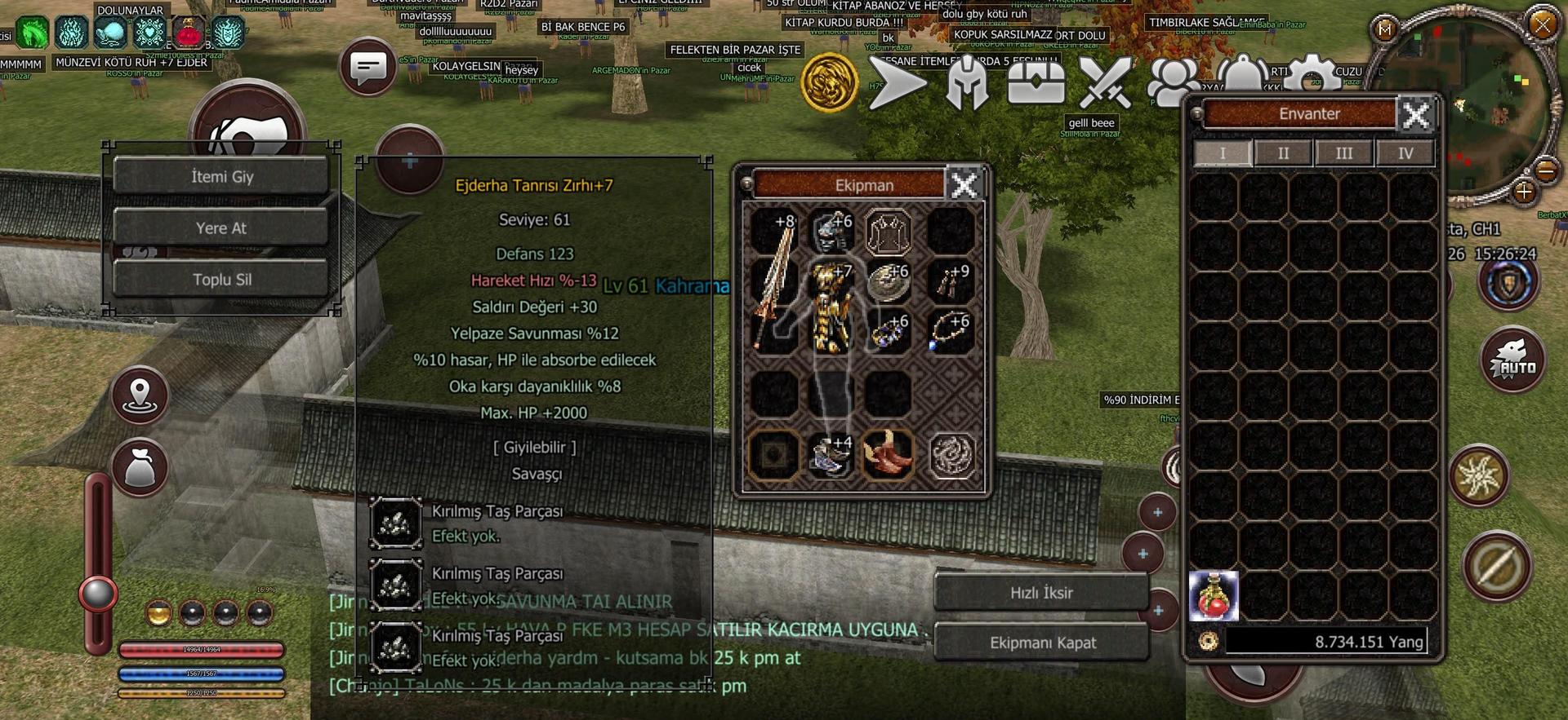 61 level savaşçı