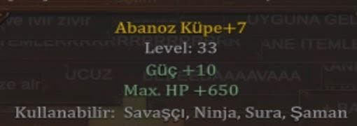 +7ABANOZ SON 4 ADET