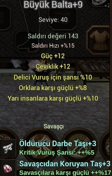 +9 5/4 EFSUN VSLİK BALTA