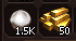 50 BAR (20T) + 1.5K BEYAZ İNCİ