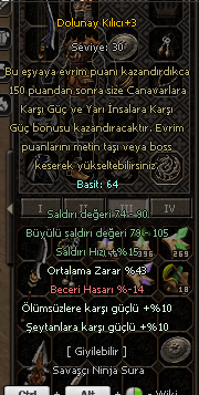 +3 dolu 43 ortalama +10 şeytan +10 ölümsüz