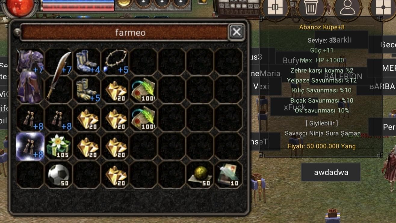 +8 ABANOZ KÜPE