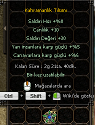 6 CANAVAR / 30 STR / 8 SALDIRI  KAHRAMANLIK