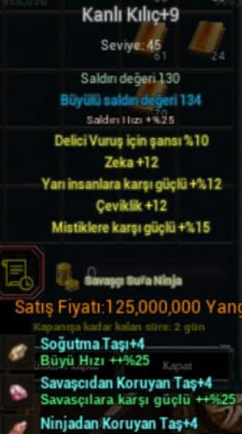 Elit kanlı kilic