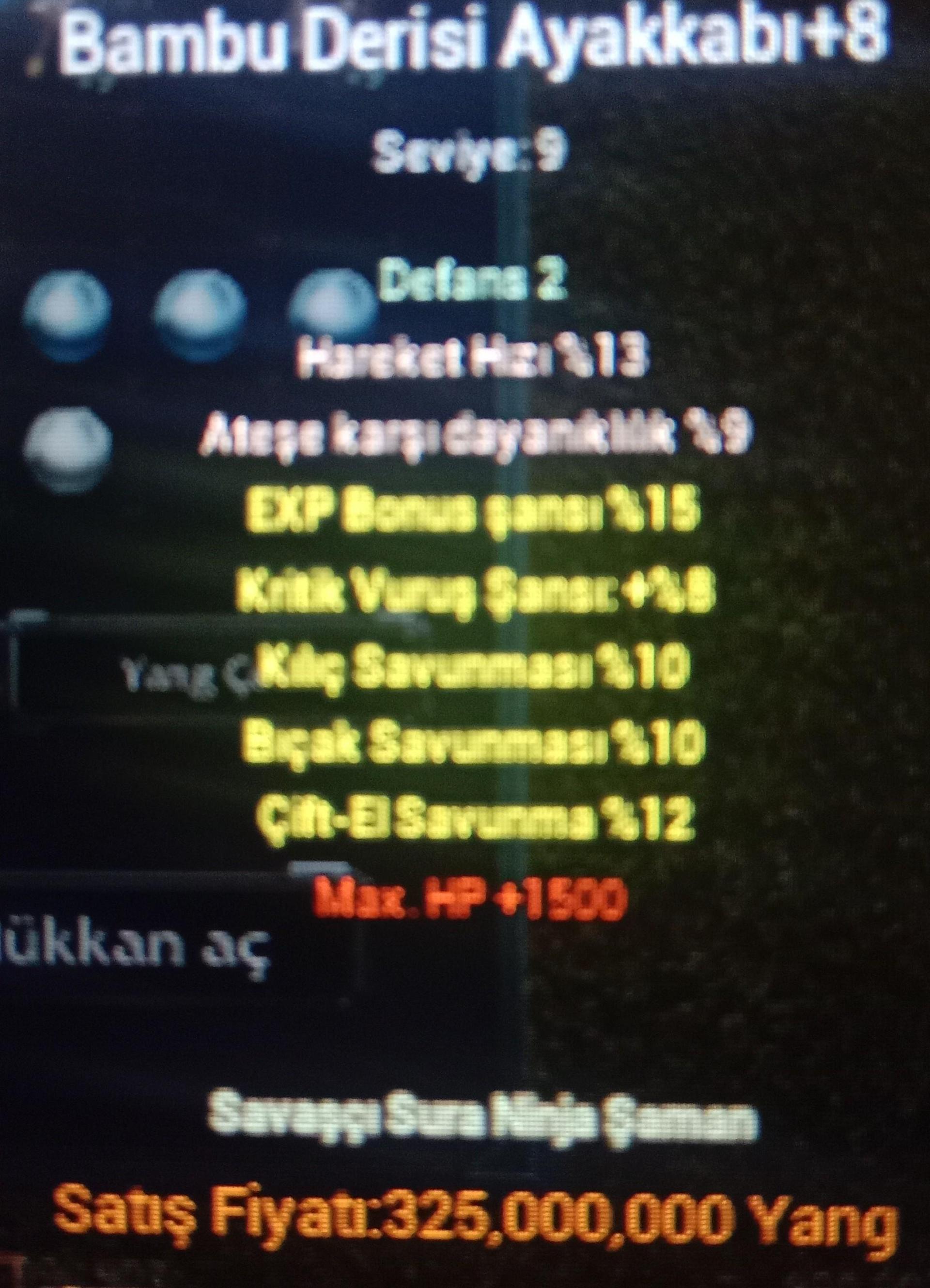 3 sav HP kritik exp ayak