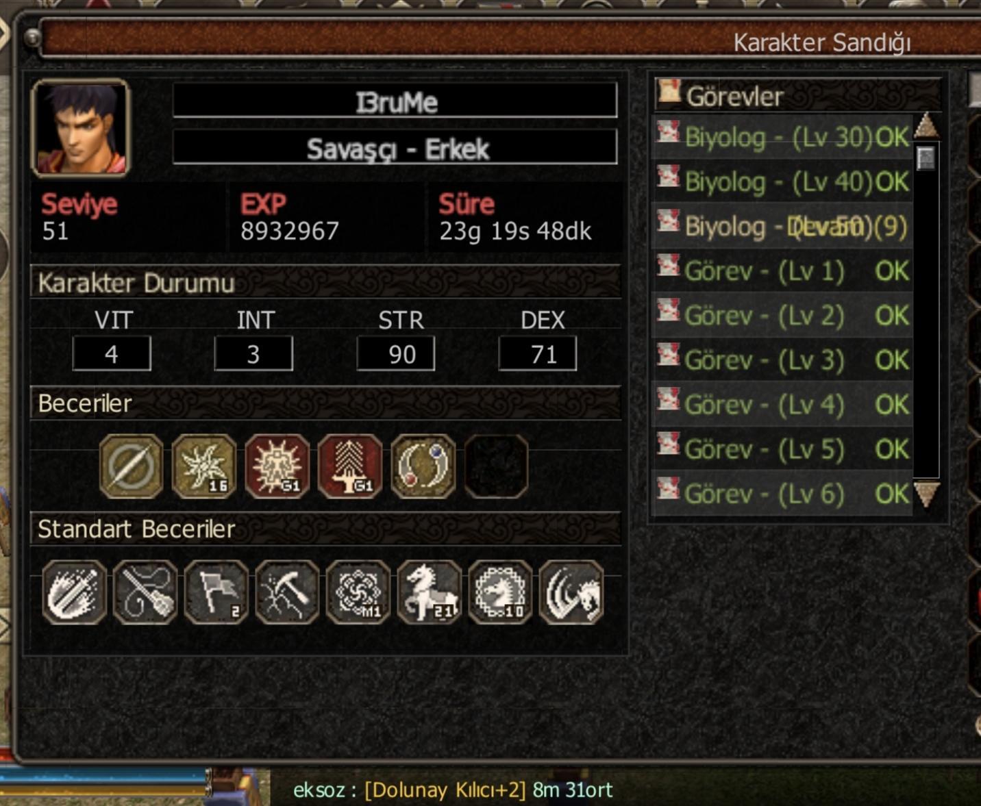 51LVL DOYUM İTEMLİ ÇAR