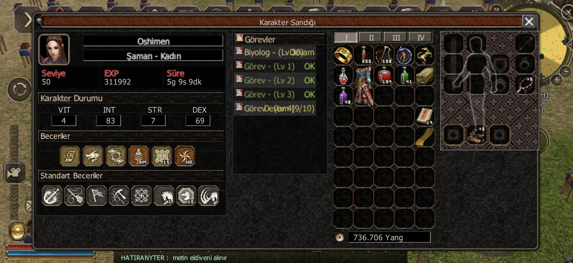 50 lvl KRTİKÇİ ŞAMAN