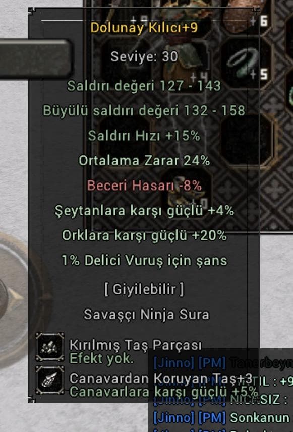 +9 DOLU 24 Ort 20 ORKLU VADİ CANAVARI